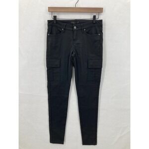 prAna Meme Pants Womens 0 Black Skinny Stretch Nylon Cargo Utility Outdoor Hike